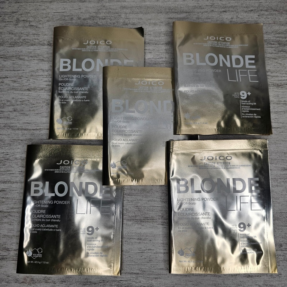 JOICO Blonde Life Lightening Powder Sample Sz 1.5 oz each - LOT OF 5
